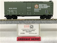 21230 Micro Trains British Columbia Railway #8002 Box Car