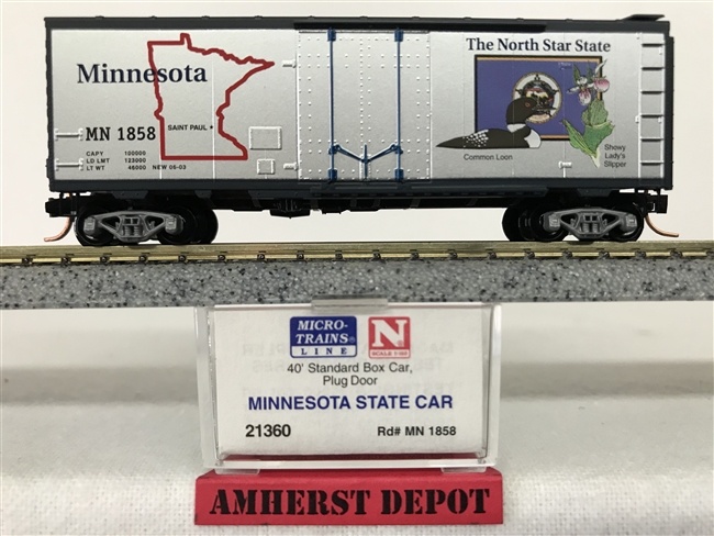 21360 Micro Trains Minnesota State Car Box Car MN