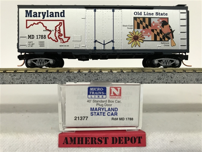 21377 Micro Trains Maryland State Box Car MD
