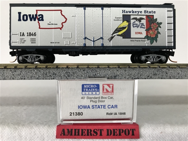 21380 Micro Train Iowa State Car IA Box Car