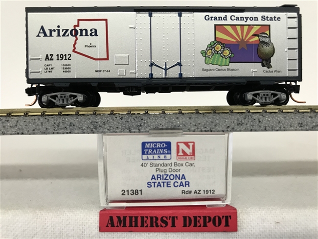 21380 Micro Train Arizona State Car AZ box Car