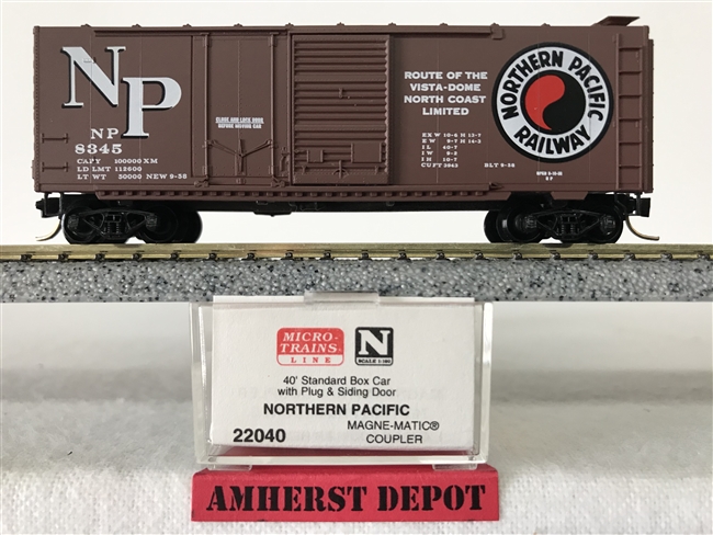 22040 Micro Trains Northern Pacific #8345 Box Car NP