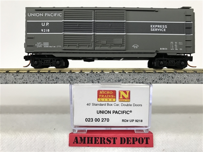 23 00 270 Micro Trains Union Pacific #9218 Express Service Box Car UP