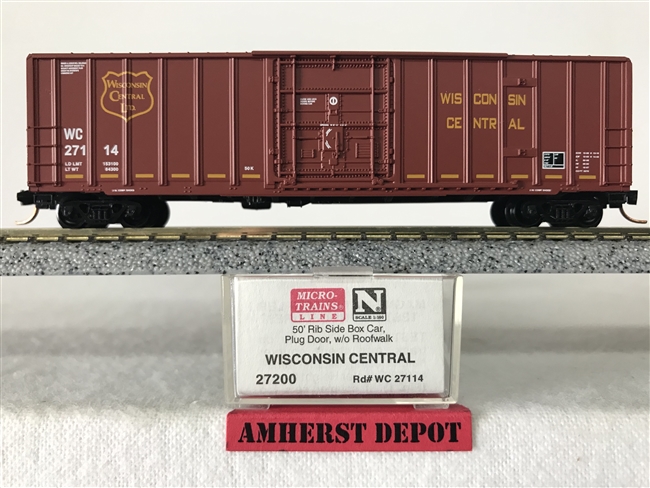 27200 Micro Train Wisconsin Central #27114 Box Car WC