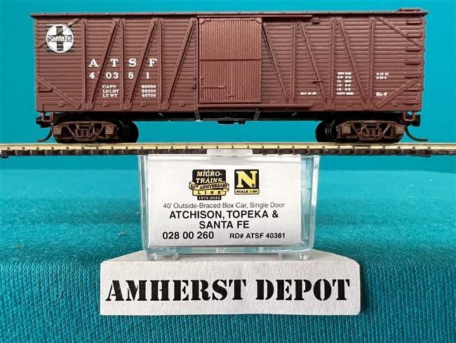 MTL 028 00 260 ATSF Box Car Micro-Trains Santa Fe