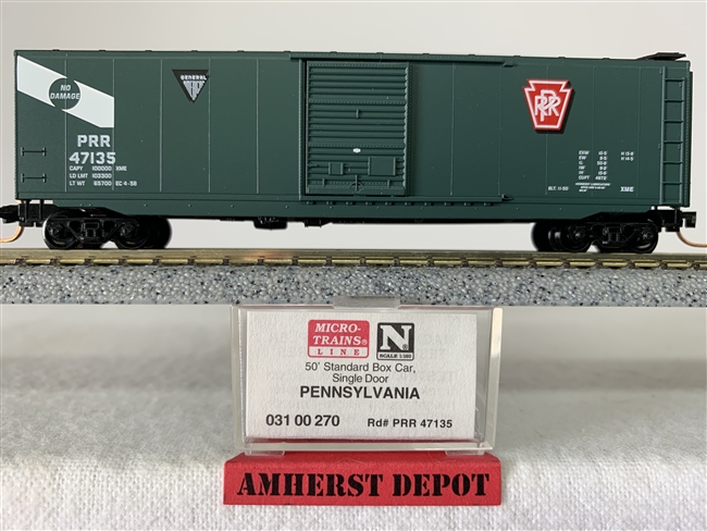 031 00 270 Micro Trains Pennsylvania Box Car #47135 PRR