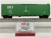 32090 Micro Trains Burlington Refrigerator Express Box Car BREX