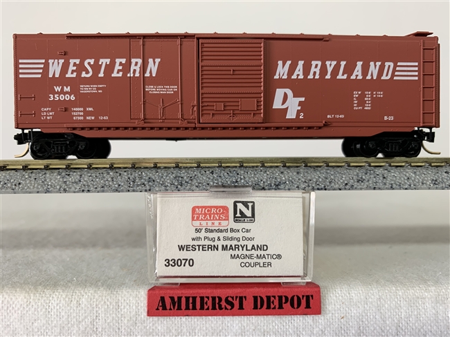 33070 Micro Trains Western Maryland Box Car WM