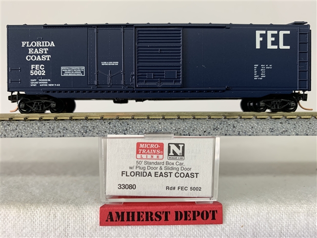 33080 Micro Trains Florida East Coast Box Car FEC