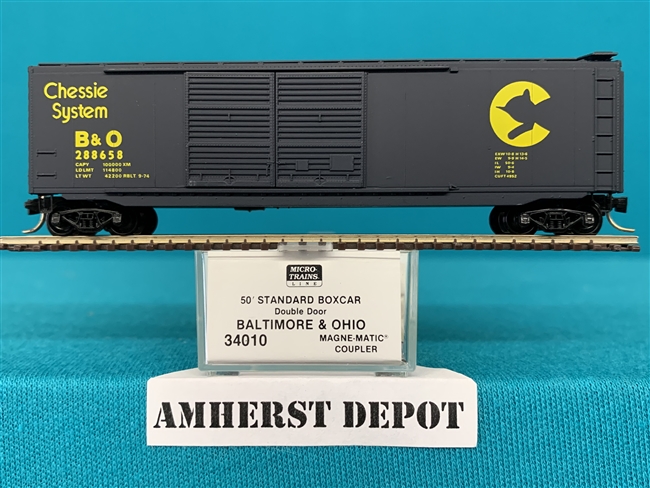 34010 Micro Trains Chessie System B & O Box Car