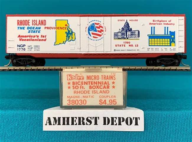 38030 Micro Trains Bicentennial Rhode Island Kadee Box Car