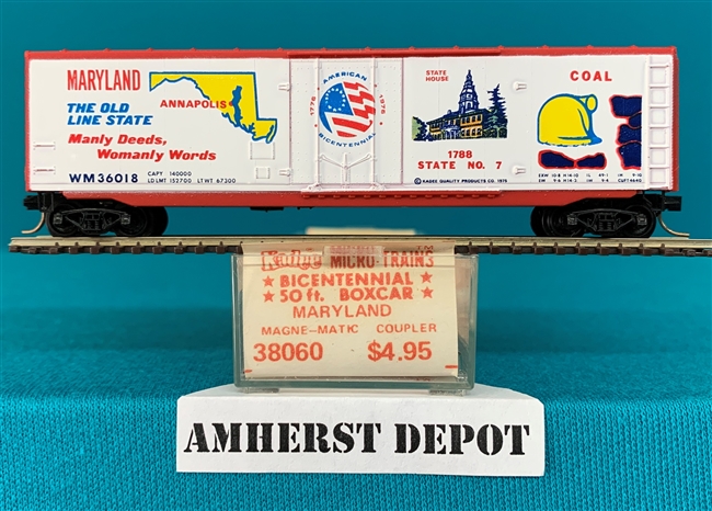 38060 Micro Trains Bicentennial Maryland Box Car Kadee