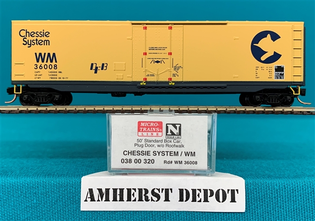 38 00 320 Micro Trains Chessie System WM Box Car