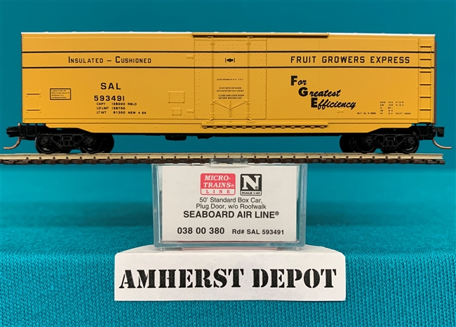 38 00 380 Micro Trains Seaboard Air Line Box Car SAL