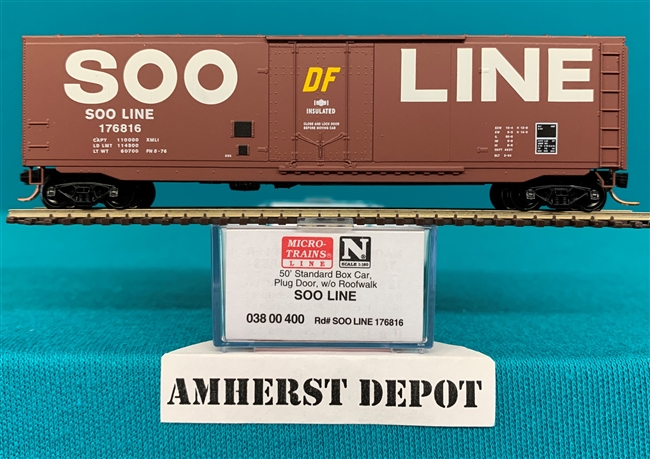 38 00 390 Micro Trains Bangor and Aroostook Box Car BAR