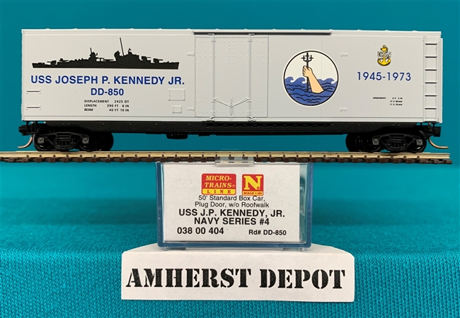 38 00 404 Micro Trains USS J.P. Kennedy Jr. Navy Box Car