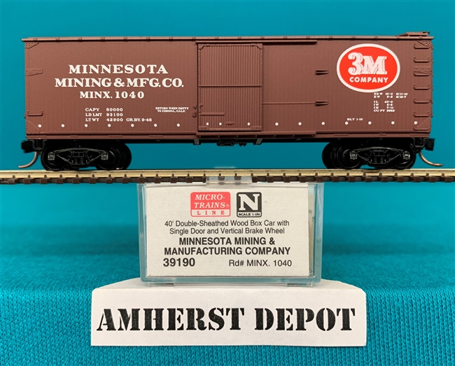 39190 Minnesota Mining & MFG.Co Micro Train Box Car MFG