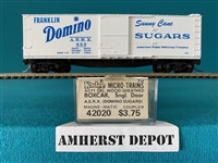42020 Micro Trains Domino Sugar #499 Box Car