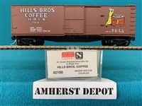42100 Micro Trains Hills Brothers Coffee #166 Box Car