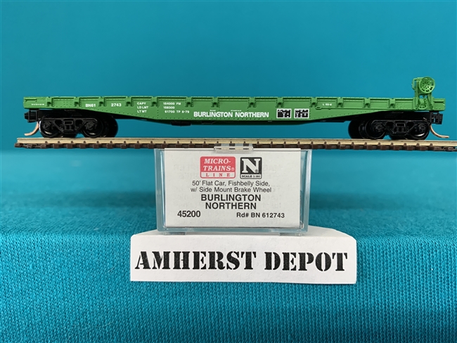 45200 Micro Trains Burlington Northern Flat Car BN