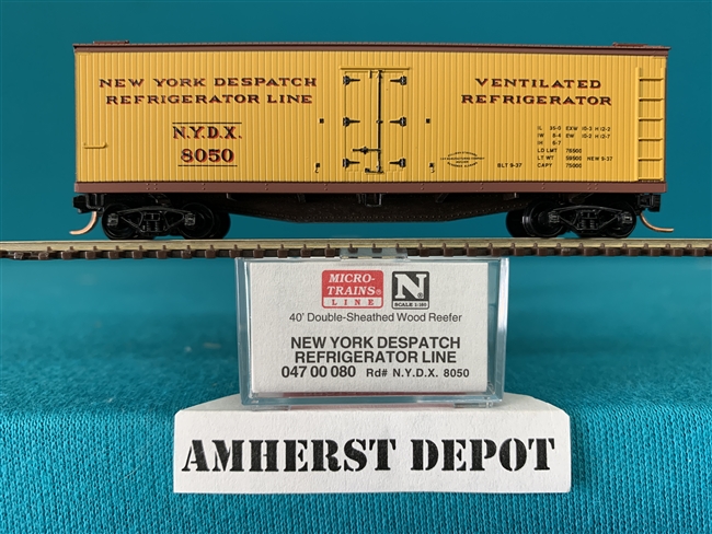 47 00 080 Micro Trains New York Depatch Ref Line Wood Reefer NY