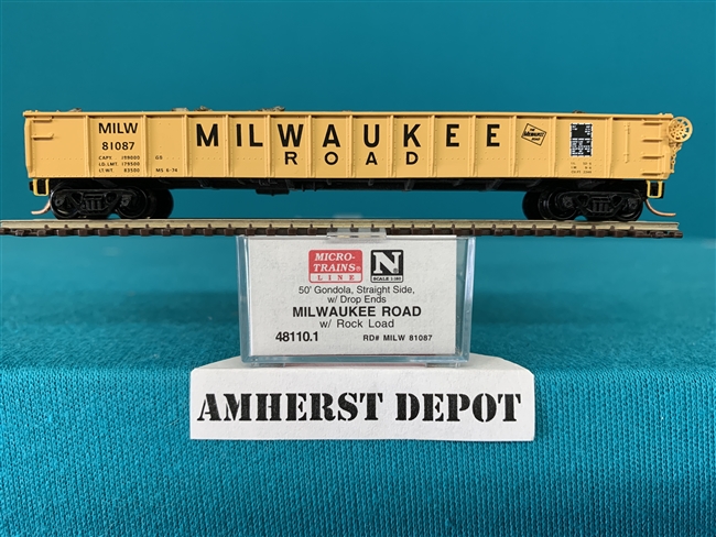 48110.1 Micro Trains Milwaukee Rd. Gondola Car MILW