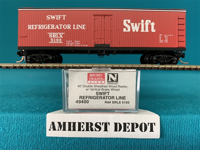 49400 Micro Train Swift #5193 Wood Reefer Car