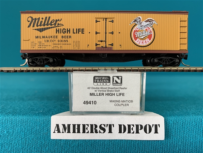 49410 Micro Train Miller High Life Beer #93185  Wood Reefer Car