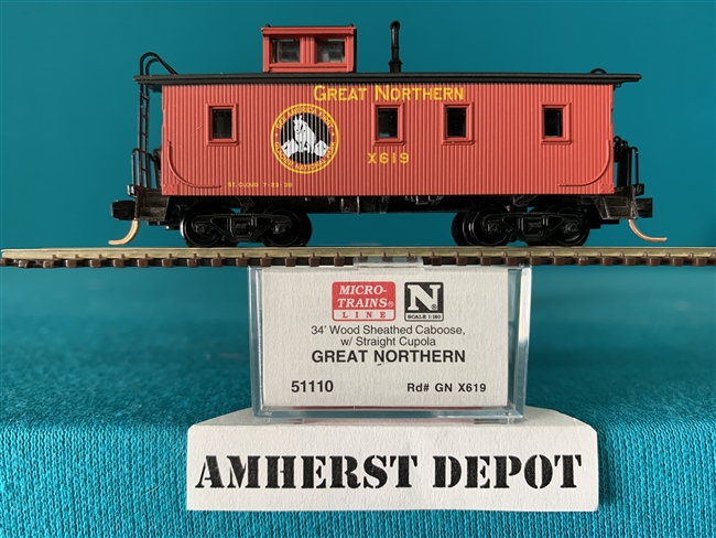 51110 Micro Trains Great Northern #X619 Caboose GN