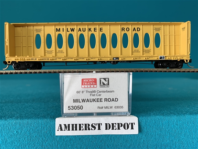 53050 Micro Trains Milwaukee Road Flat Car MWR