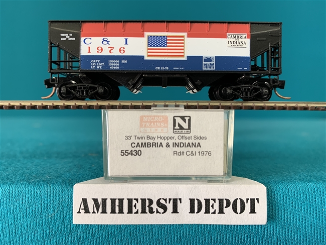 55430 Micro-Trains Cambria & Indiana Twin Bay Hopper