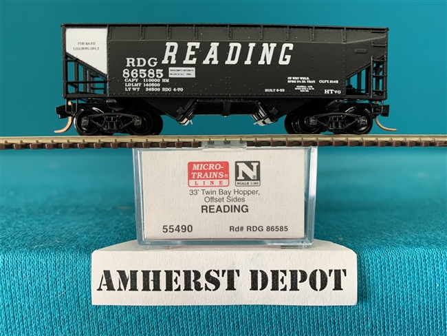 55490 Micro-Trains Reading Twin Bay Hoppers RDG