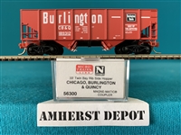 56300 Micro Trains Chicago Burlington & Quincy Hopper  CB &Q