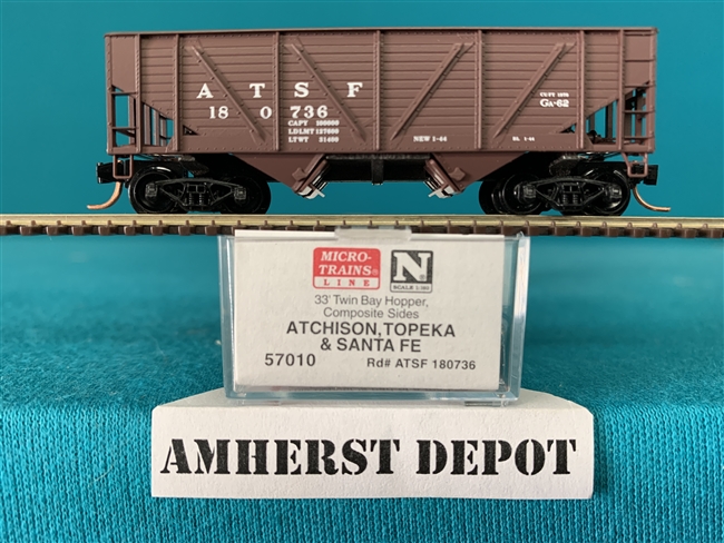 57010 Micro Trains Santa Fe Hopper Car ATSF