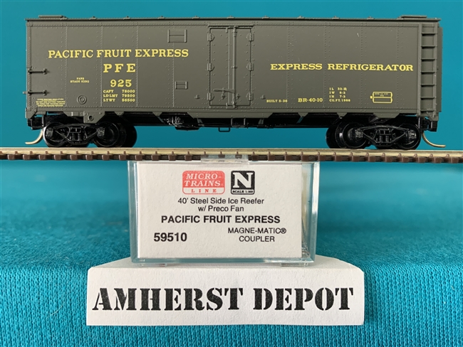 59510 Micro Trains Pacific Fruit Express Ice Reefer PFE
