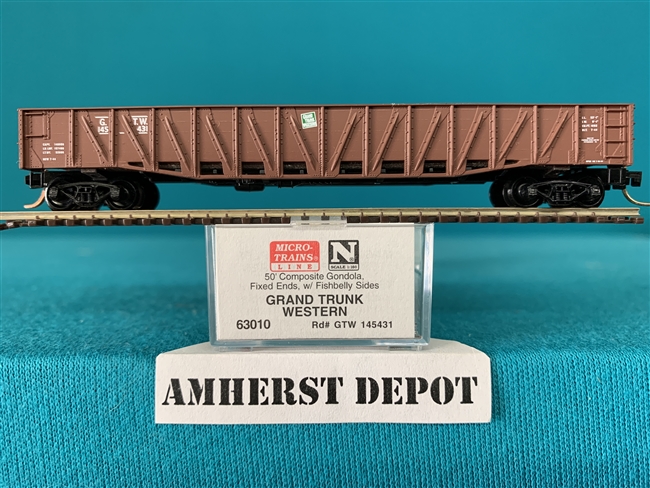 63010 Micro Trains Grand Trunk #145431 Western Gondola Car GTW