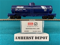 65390 Micro Trains Montana Rail Link Tank Car