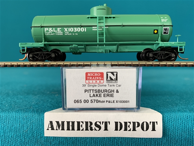 65 00 570 Micro Trains Pittsburgh & Lake Erie Tank Car P& LE