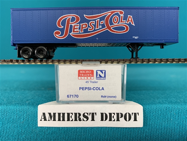 67170 Micro Trains BN International Pepsi 45' Trailer Car