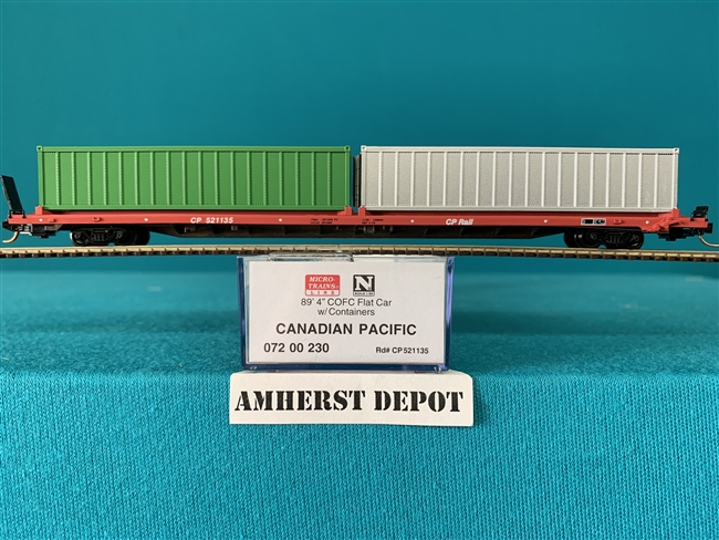 72 00 230 Micro Trains Canadian Pacific Flat Car CP