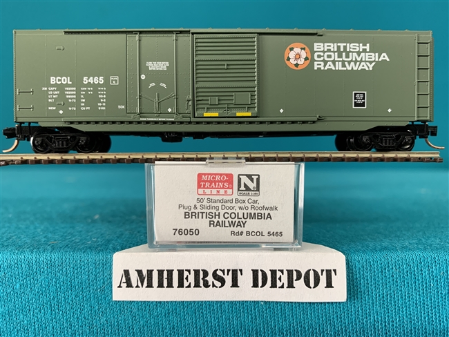 76050 Micro Trains British Columbia Railway Box Car