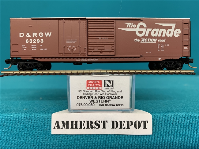 76 00 080 Micro Trains Denver Rio Grande Western Box Car