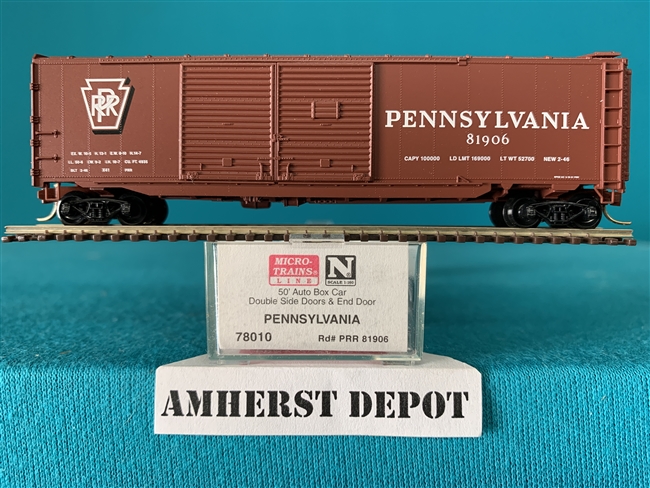 78010 Micro Trains Pennsylvania #81906 Box Car PRR