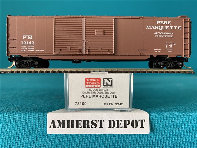 78100 Micro Trains Pere Marquette  Box Car PM
