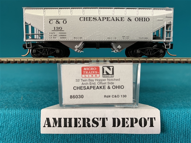 86030 Micro Train Chesapeake & Ohio  Twin Bay Hopper C & O