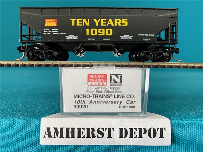 90020 Micro-Train Twin Bay Hopper 10th Anniversary Car MTL