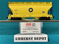 92140 Micro Train Blue Circle Cement Hopper Car