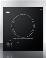 Summit CR1115 12" Smoothtop Electric Cooktop Black Ceramic Glass 115 Volts