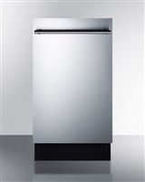 Summit DW18SS2 18" Dishwasher Built In Stainless Steel Energy Star