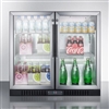 Summit SCR7012DB 36" 7.4 cu.ft. Freestanding Compact Beverage Center W/Lock